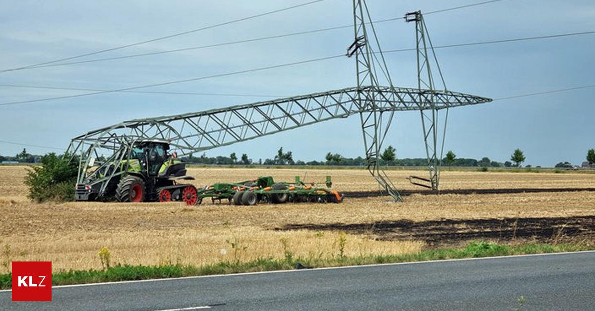 Zehntausende Deutsche Ohne Strom Teenager F Hrt Mit Traktor Mast Um