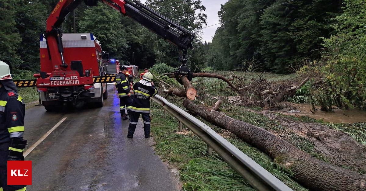 Stra En Gesperrt Keller Geflutet Unwetter Sorgt F R Zahlreiche