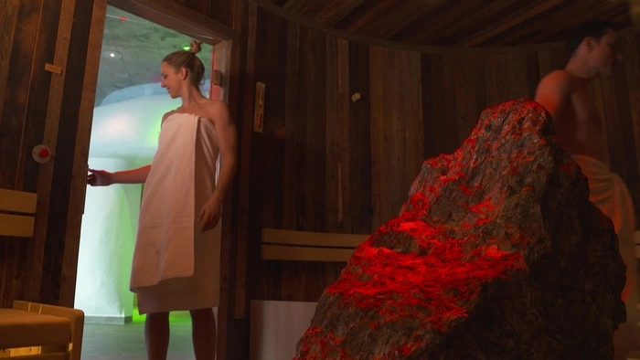 Zwischen Kälte und Wärme: Ein Moment völliger Ruhe im Thermal Römerbad