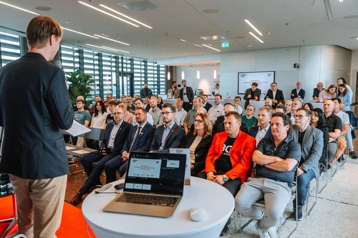 Business Stage im Skyroom des Styria Media Centers