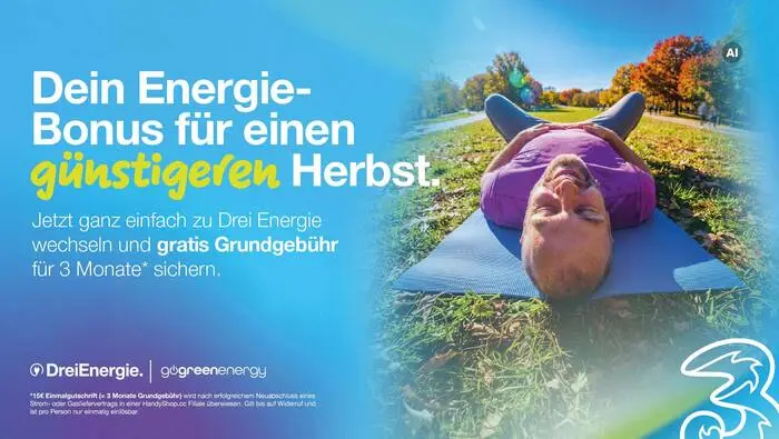 Neu im Sortiment: Strom und Gas von Drei Energie, anmeldbar in allen HandyShop.cc Filialen.