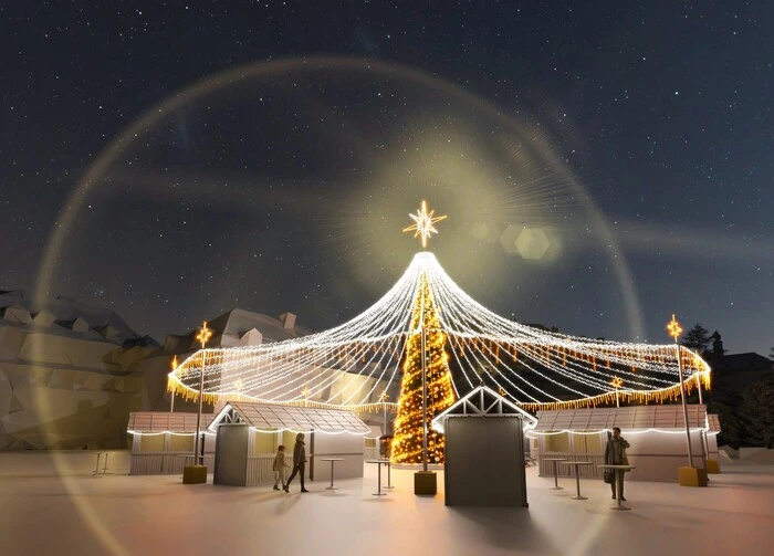 Der Mariahilferplatz erstrahlt mit einem neuen Lichtkonzept  