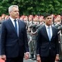 Rishi Sunak wurde von Bundeskanzler Nehammer empfangen