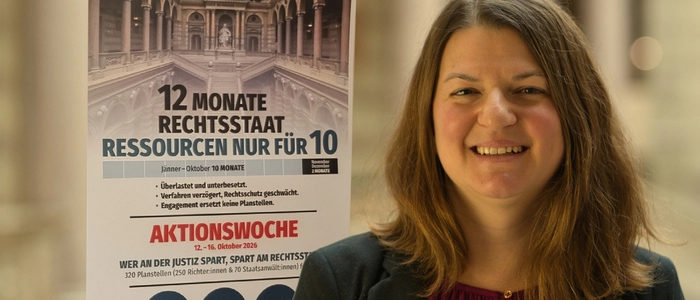 Julia Juri-Poier, Obfrau der Sektion Steiermark der Richtervereinigung