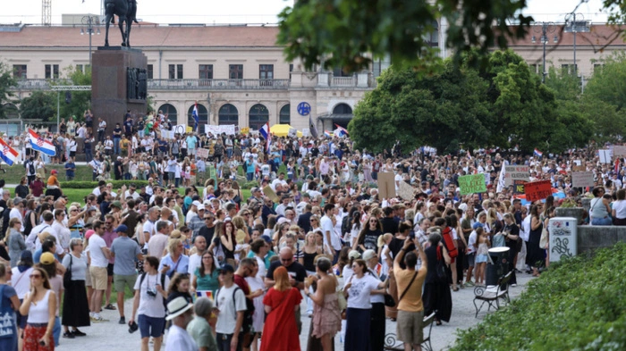 Zehntausende waren in Zagreb auf der Straße