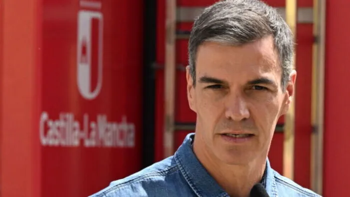 Pedro Sanchez besuchte Waldbrand in Spanien