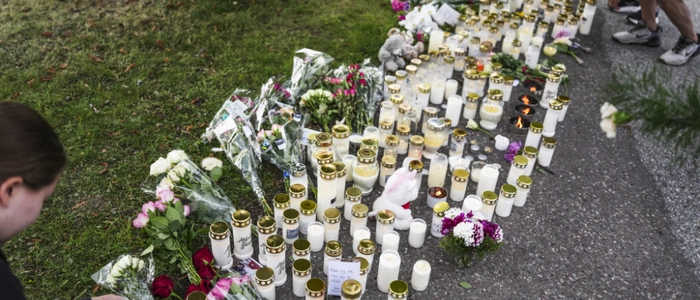 Gedenken an die Opfer des Angriffs in Fagersta