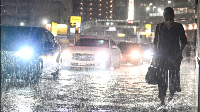 Extreme Niederschlagsmengen in der Präfektur Chiba