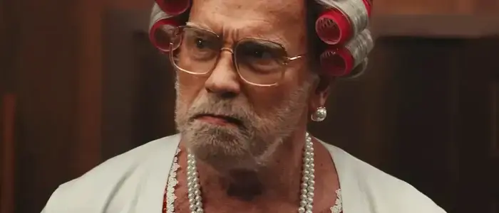 Fesch, fesch! Arnie als Oma