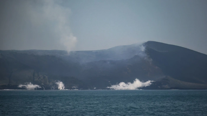 Der Anak Krakatau war vor rund einem Monat ausgebrochen