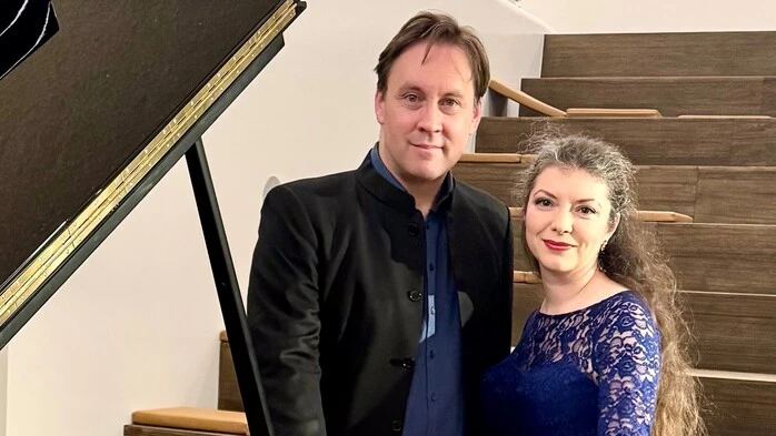 Florian Uhlig und Sofija Gülbadamova, die beiden Pianisten beim internationalen Brahmsfest