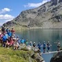Die Teilnehmer der Sportunion-Bergwoche am Wangenitzsee | Die Teilnehmer der Sportunion-Bergwoche am Wangenitzsee, Kärntens größtem Bergsee auf 2465 Metern Seehöhe