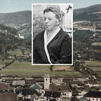 Franziska Meisinger wurde 1923 zu Unzmarkts Bürgermeisterin (Ortsansicht um 1900)
