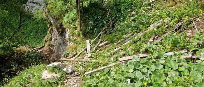 Hier befand sich die Brücke