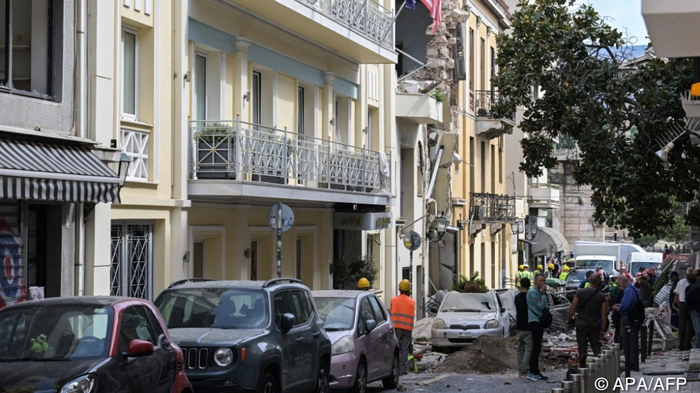 Ein Trümmerhaufen mitten in Athen