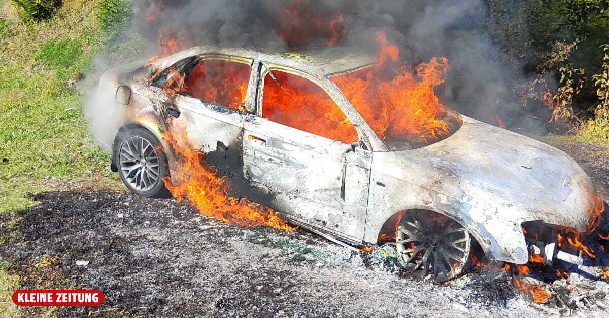 Mariazellerland: Auto begann während der Fahrt zu brennen