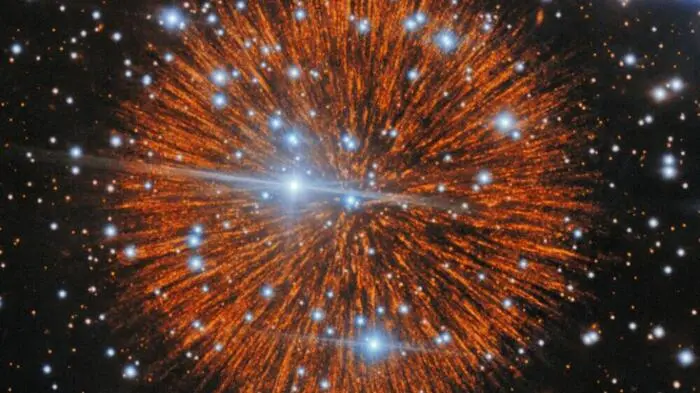 Die Überreste einer Sternenexplosion ähneln einem Feuerwerk