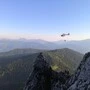 Hubschrauber bei Berg