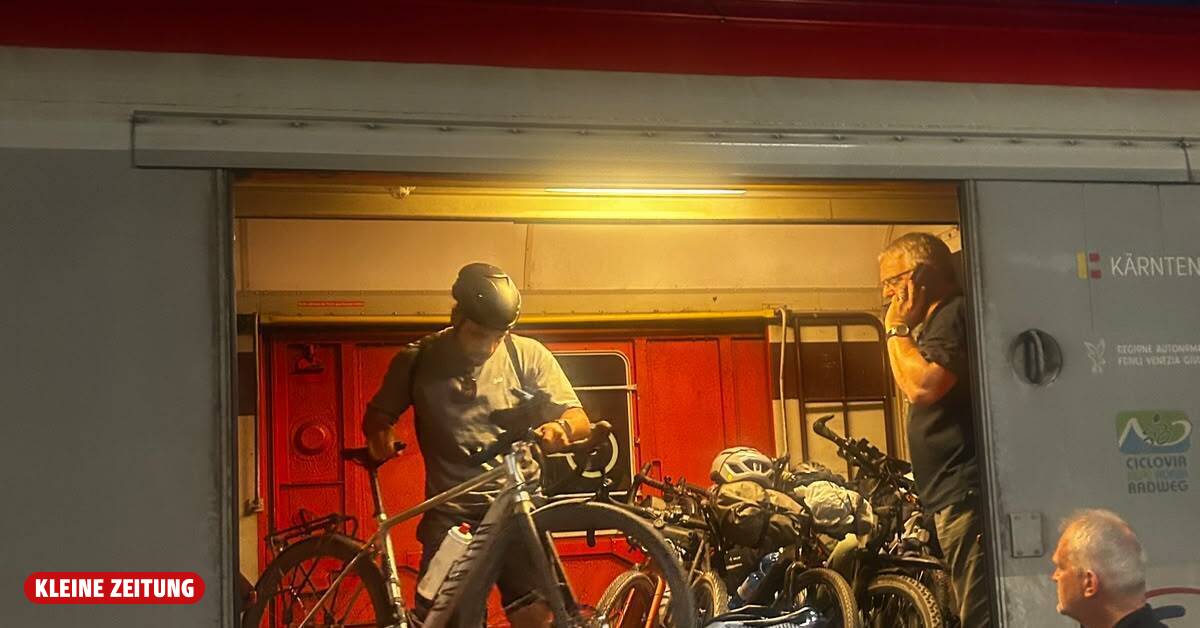 Zug fiel aus: Radler mussten nachts im Gewitter nach Villach strampeln