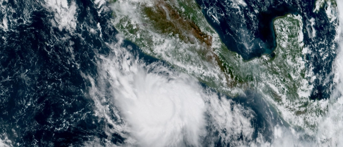 This handout satellite image obtained from the National Oceanic and Atmospheric Administration (NOAA)/GOES shows Hurricane Polo over the Pacific Ocean near Mexico on September 21, 2026. Hurricane Polo strengthened to Category 5 in the Mexican Pacific on September 22, 2026, with no forecast of landfall, the US monitoring center (NHC) reported. (Photo by Handout / NOAA / AFP) / RESTRICTED TO EDITORIAL USE - MANDATORY CREDIT "AFP PHOTO / NOAA / GOES" - NO MARKETING NO ADVERTISING CAMPAIGNS - DISTRIBUTED AS A SERVICE TO CLIENTS