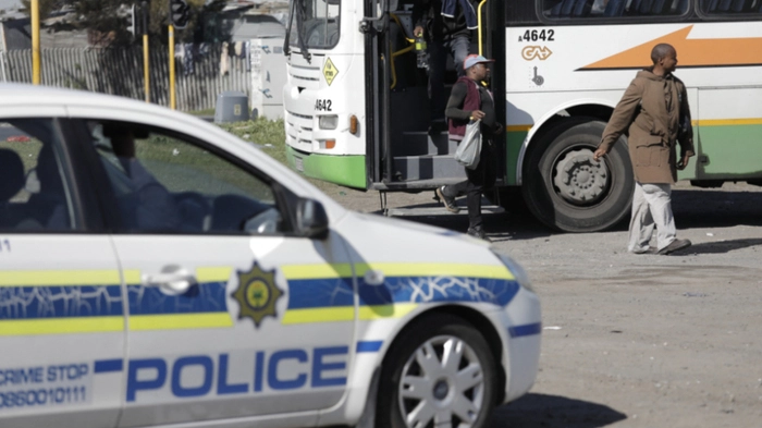 Die Polizei errichtete Straßensperren in Johannesburg