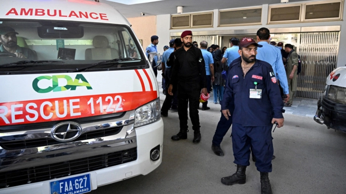 Im Pakistan Institute of Medical Sciences brach ein Brand aus