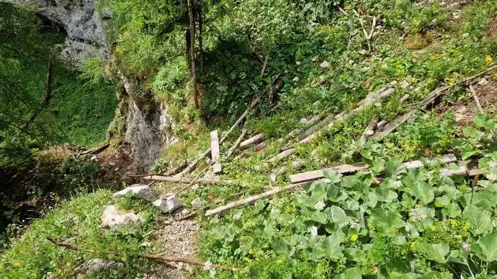 Hier befand sich die Brücke