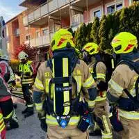 Die Feuerwehr rückte aus um den Brand zu löschen