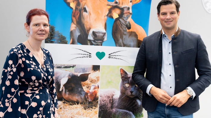 Tierschutzombudsfrau Karoline Schlögl und Tierschutzlandesrat Hannes Amesbauer präsentierten gemeinsam den Tätigkeitsbericht