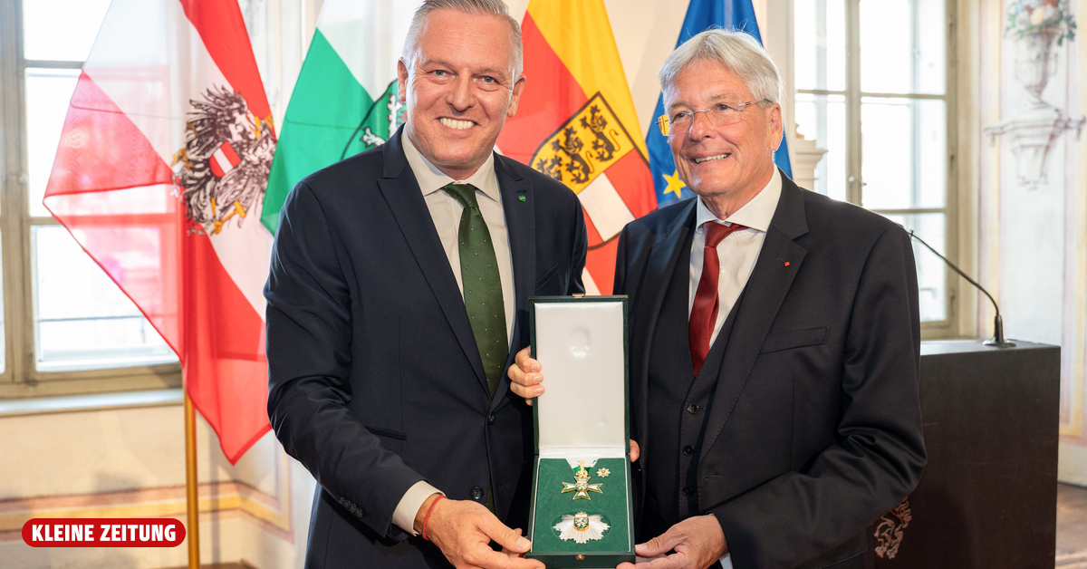 Peter Kaiser erhielt Großes Goldenes Ehrenzeichen der Steiermark