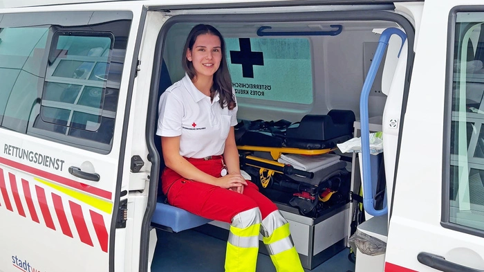 Anna Gutmann absolvierte ihr FSJ beim Roten Kreuz Bruck an der Mur