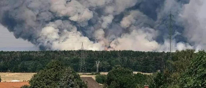 Der Brand im Bezirk Neunkirchen hielt die Feuerwehren auf Trab