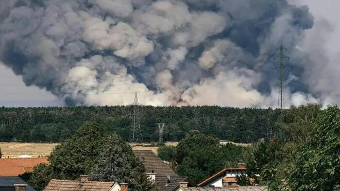 Der Brand im Bezirk Neunkirchen hielt die Feuerwehren auf Trab