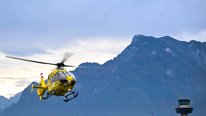 Auch Rettungshubschrauber waren bei der Aktion im Einsatz
