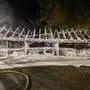 Das ausgebrannte Carport