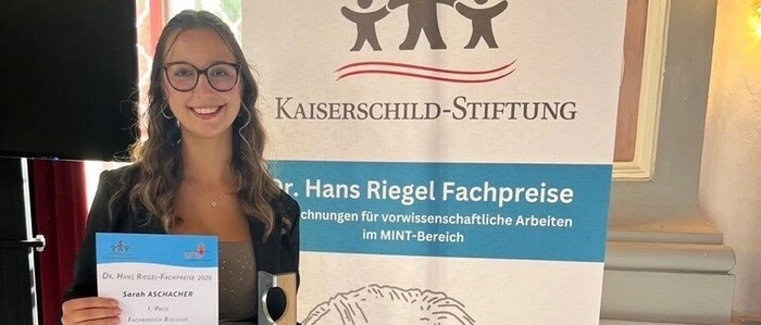 Sarah Aschacher hat den Dr. Hans Riegel-Fachpreis ins Mürztal geholt