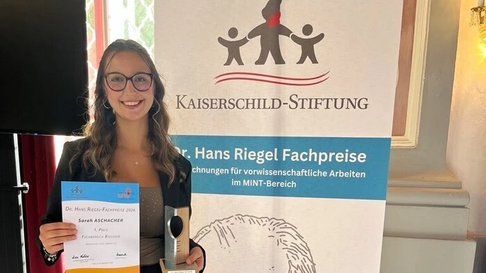 Sarah Aschacher hat den Dr. Hans Riegel-Fachpreis ins Mürztal geholt