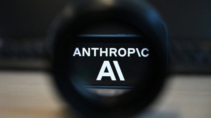 This photograph shows the logo of the US artificial intelligence safety and research company Anthropic displayed on a smartphone's screen in Brussels on June 10, 2026. (Photo by Nicolas TUCAT / AFP)