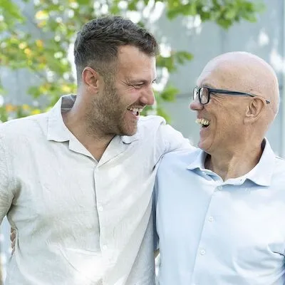 Lebensretter Christoph Krammer mit Peter Bauer 