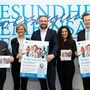 Landesrat Werner Amon, Hausärztin Gudrun Zweiker, Ärztekammer-Präsident Michael Sacherer, Hausärztin Neshat Quitt, Landesrat Karlheinz Kornhäusl 