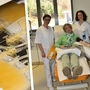 Gabriele Kosnik hat in ihrem Leben 135 Mal Thrombozyten gespendet: im Bild mit Klinikvorstand Peter Schlenke und sowie der leitenden DGKP Christine Meißl (links) und Assistenzärztin Stefanie Schiffmann