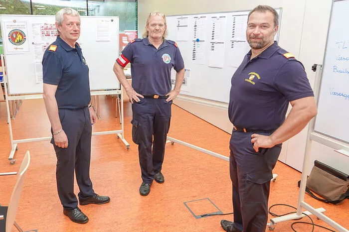 Peter Hopf (mitte) leitet den steirischen Einsatzzug.