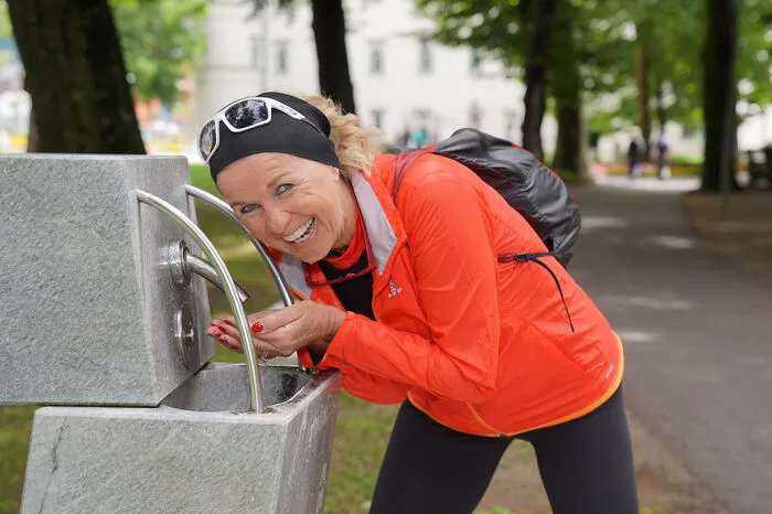 Sportlich unterwegs im Spittaler Stadtpark.