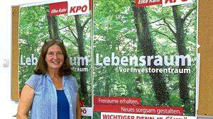 KPÖ-Spitzenkandidatin Elke Kahr will gegen die starke Verbauung  in Graz ankämpfen