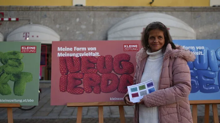 Sabine Göritzer beschreibt die Kleine Zeitung mit dem Wort "Neugierde".