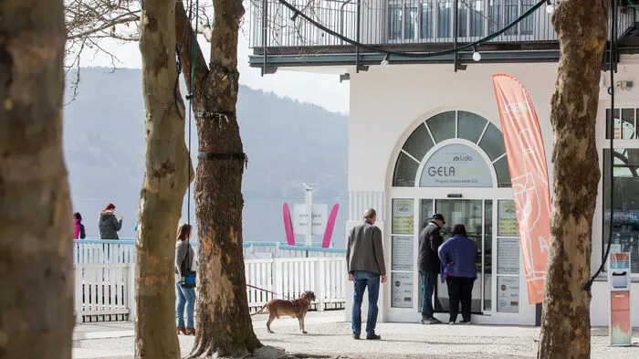 Die Gelateria im Lido ist seit einigen Tagen geöffnet.