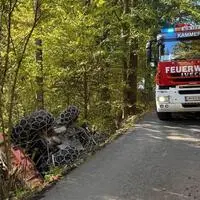 Der Traktor konnte noch nicht geborgen werden