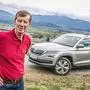 Weltmeister und Raumwunder: Walter Röhrl mit dem Skoda Kodiaq