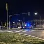 Die Maria-Gailer-Straße in Villach wurde am Montagabend großflächig gesperrt 