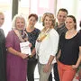 Vorfreude auf neues Büro: Christoph Wallner, Sabine Johannsen, Andrea Steiner, Silvia Wandaller, Martina Pirker, Manuel Ressi, Camilla Kleinsasser, Michaela Sagmeister und Claudia Lux (von links)	 